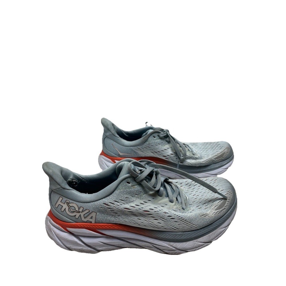 Hoka Clifton 8 Blue White Running Shoes Sneakers 1119394 BFPA Women's Size 8.5B